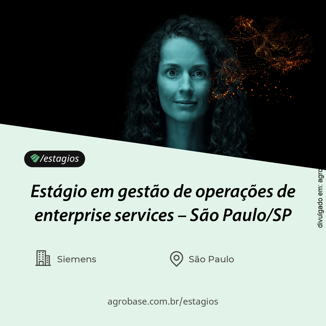Estágio em gestão de operações de enterprise services – São Paulo/SP