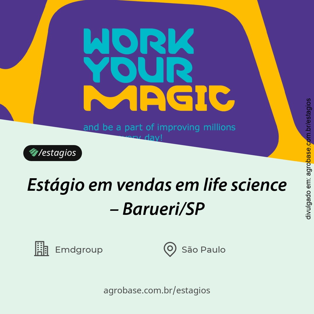 Estágio em vendas em life science – Barueri/SP