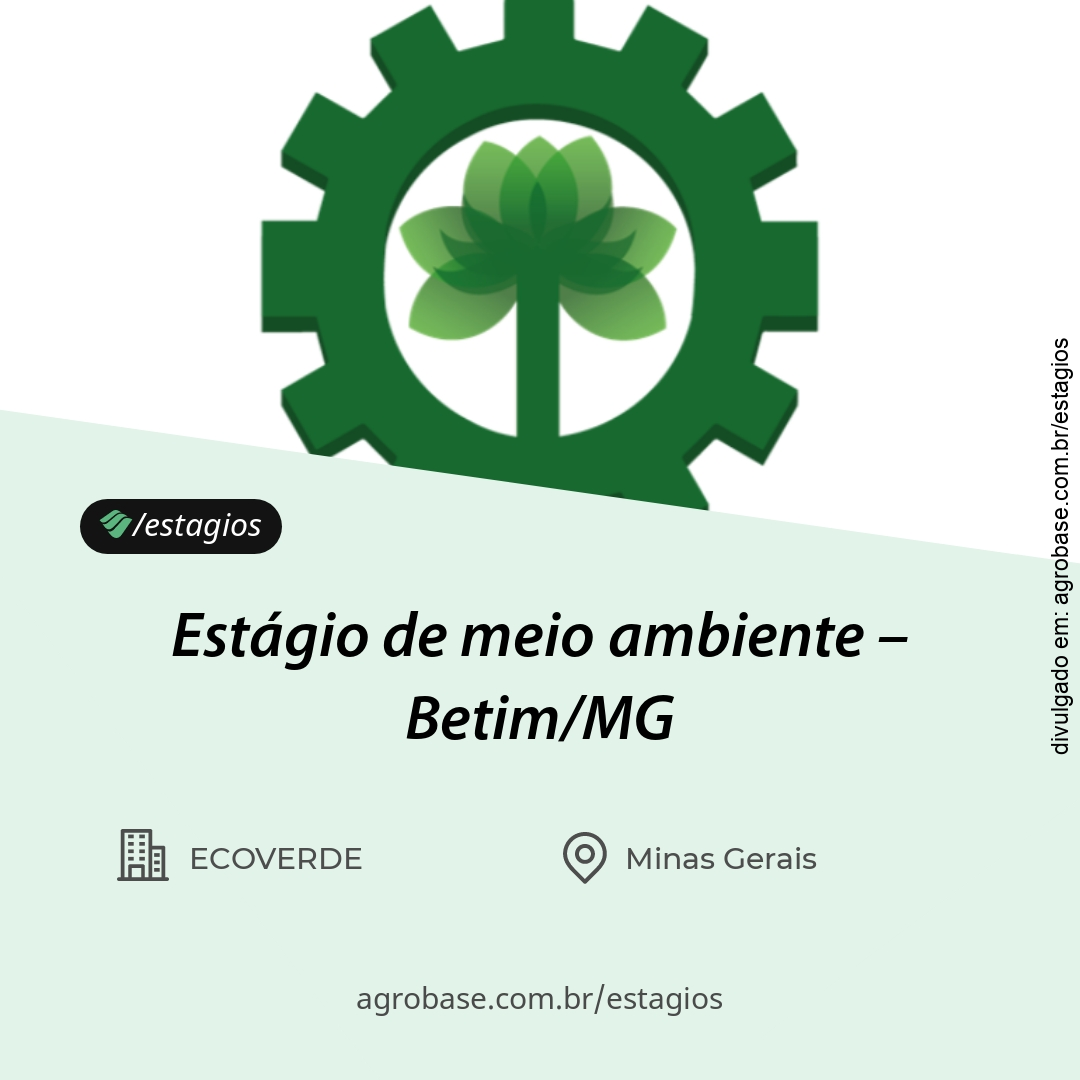 Estágio de meio ambiente – Betim/MG