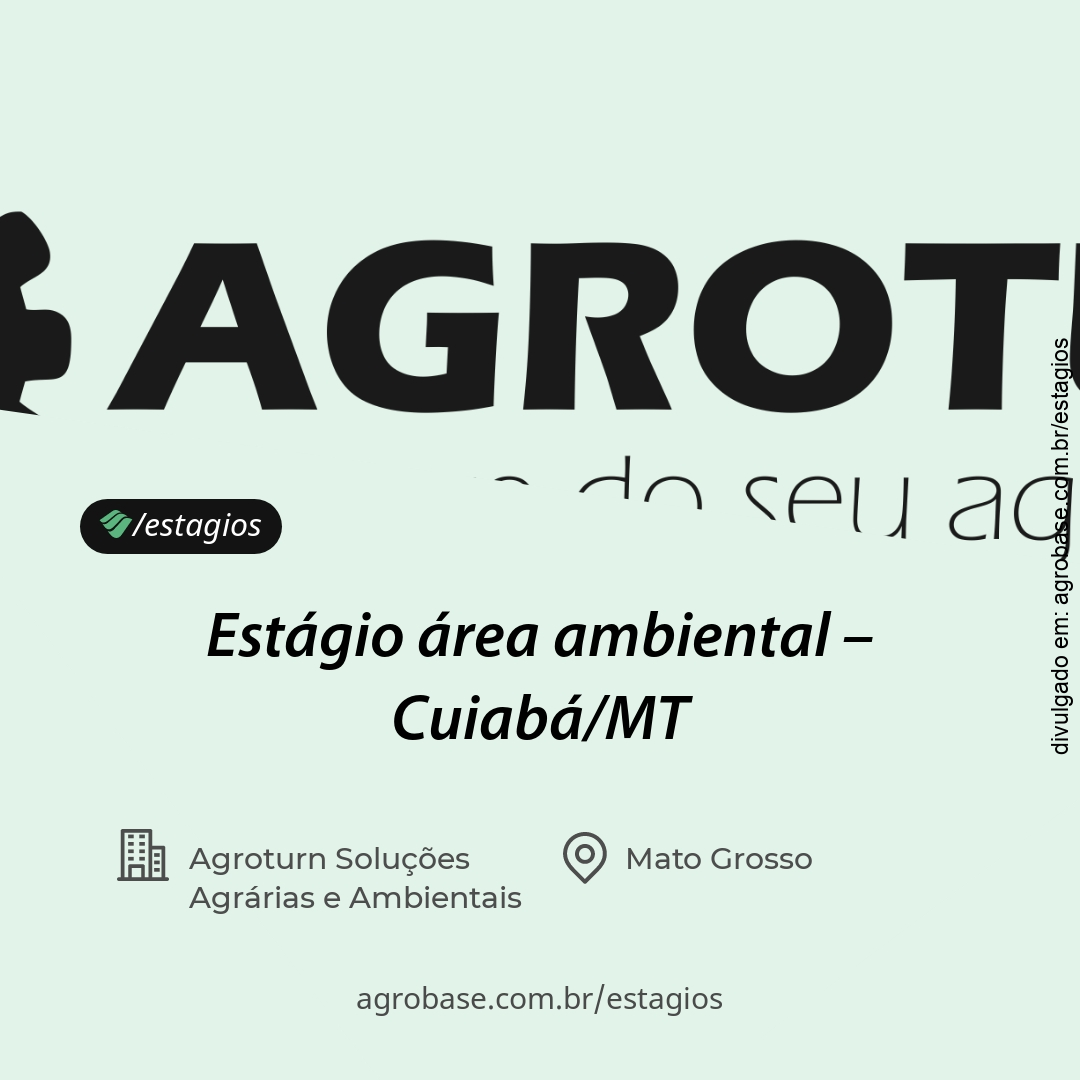 Estágio área ambiental – Cuiabá/MT