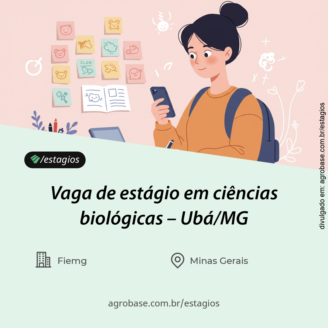 Vaga de estágio em ciências biológicas – Ubá/MG