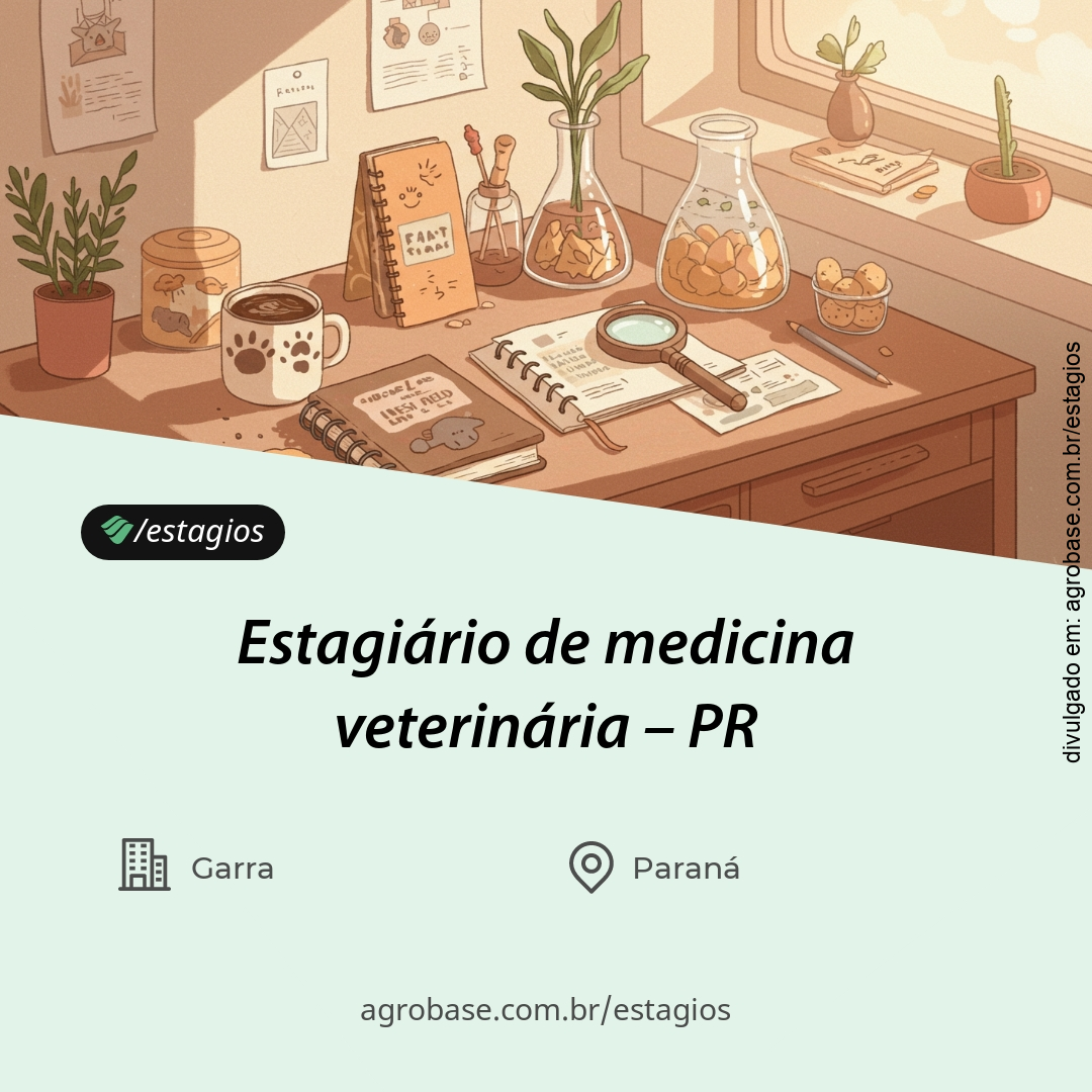 Estagiário de medicina veterinária – PR