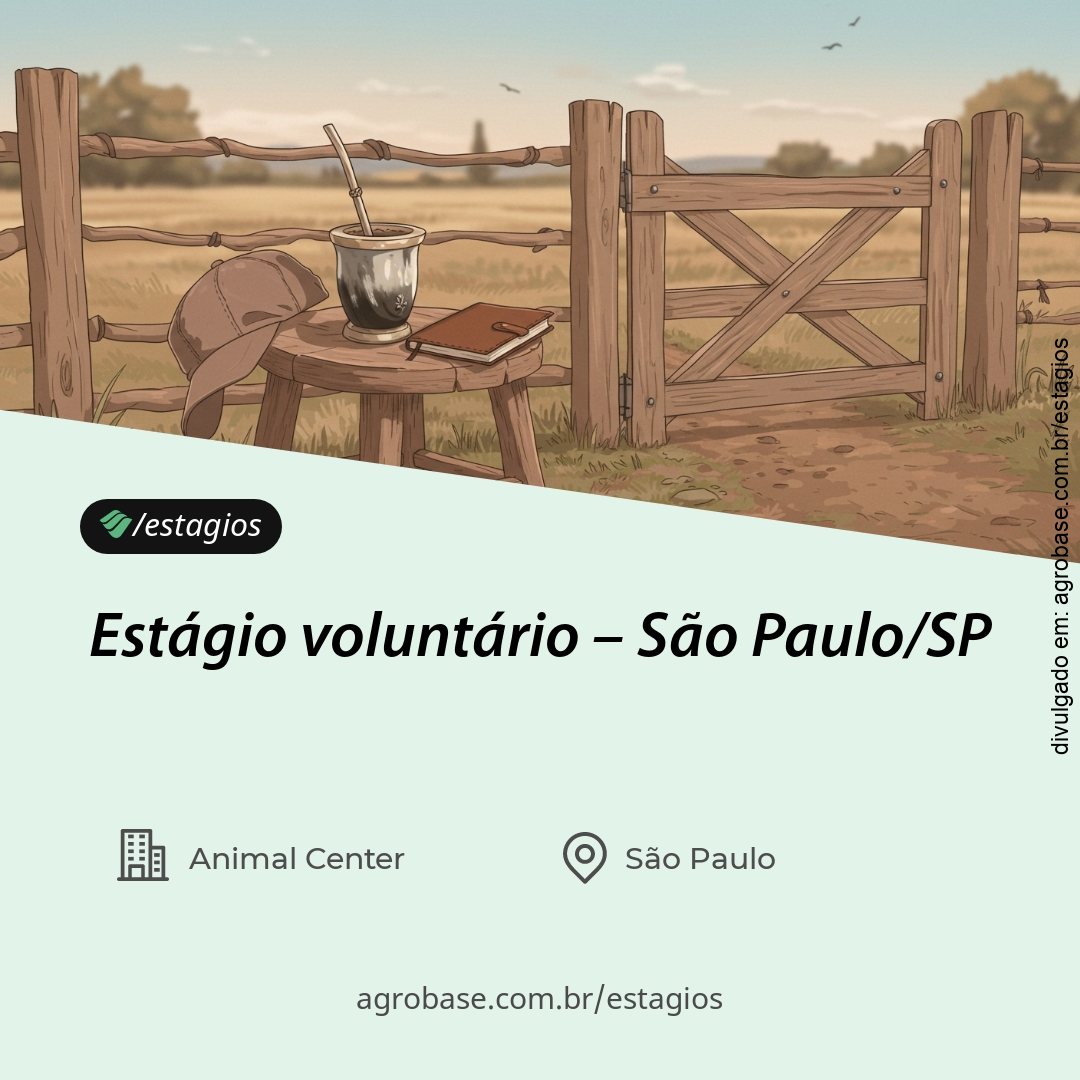 Estágio voluntário – São Paulo/SP