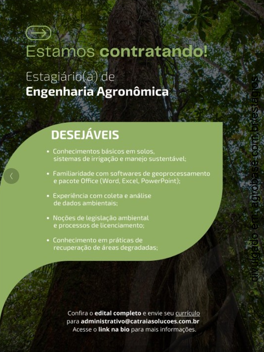 Estagiário(a) em engenharia agronômica – Rio Branco/AC
