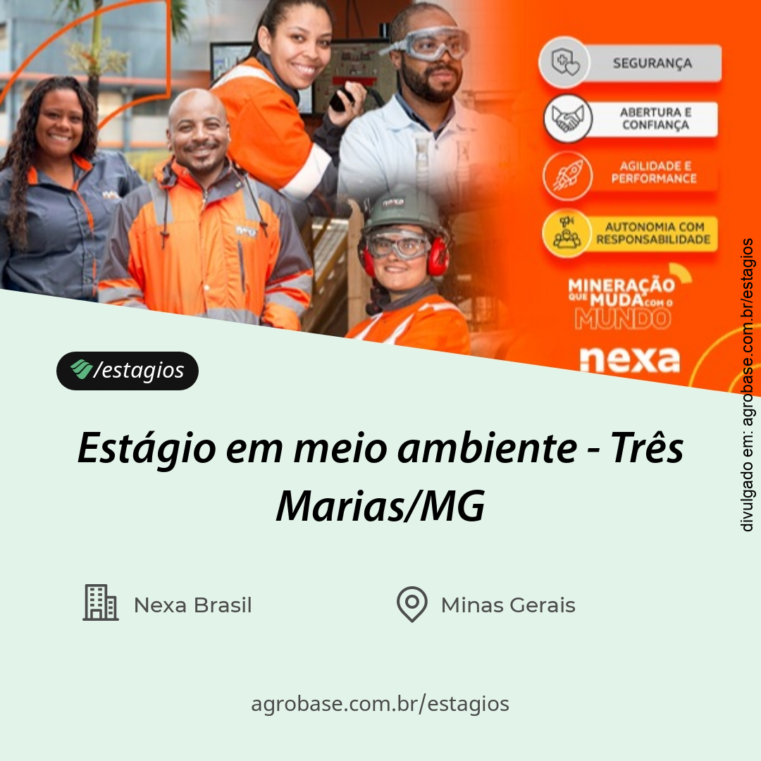 Estágio em meio ambiente – Três Marias/MG