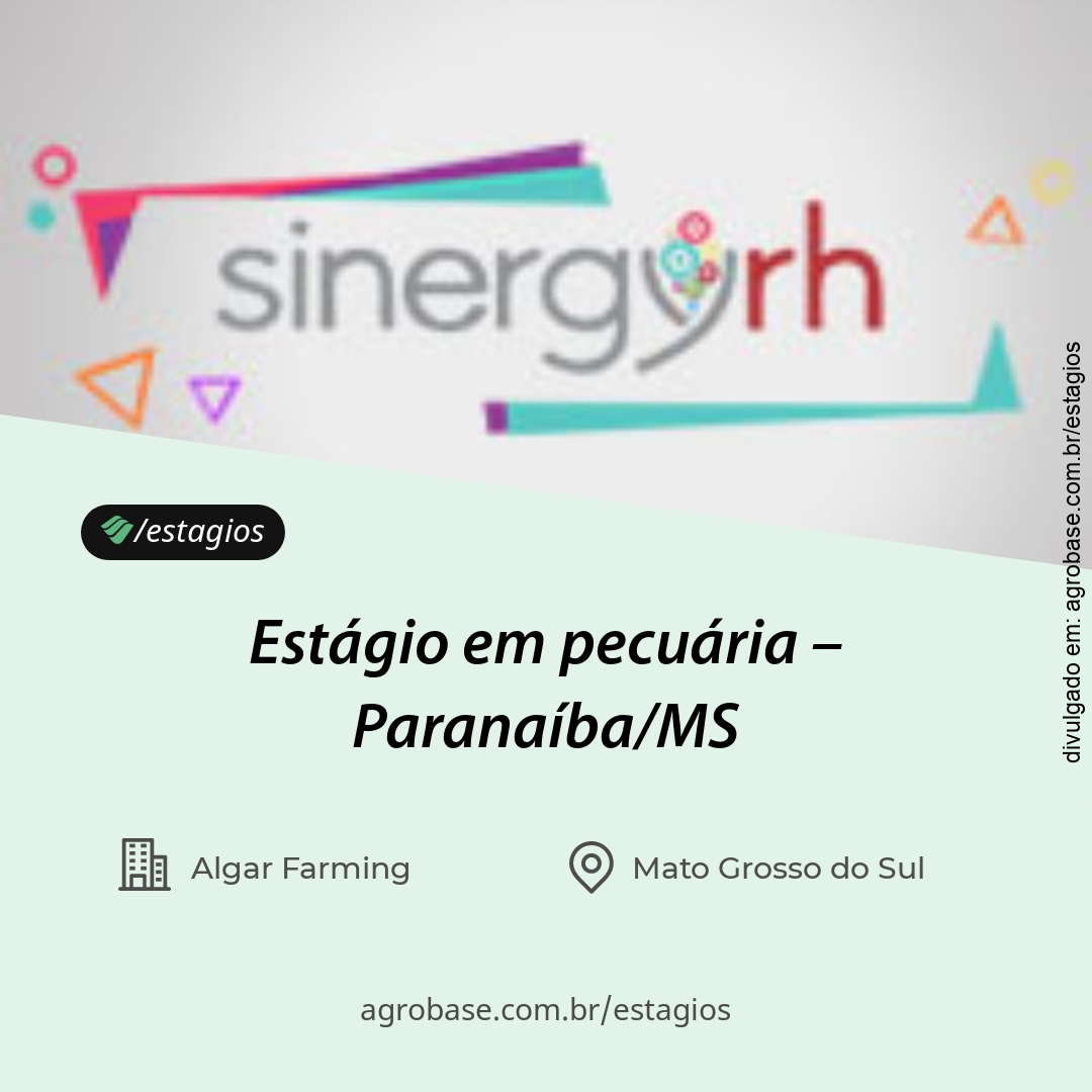 Estágio em pecuária – Paranaíba/MS