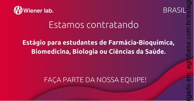 Estágio em assuntos regulatórios e gestão da qualidade – São Paulo/SP