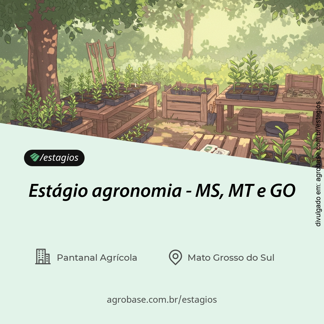 Estágio agronomia – MS, MT e GO