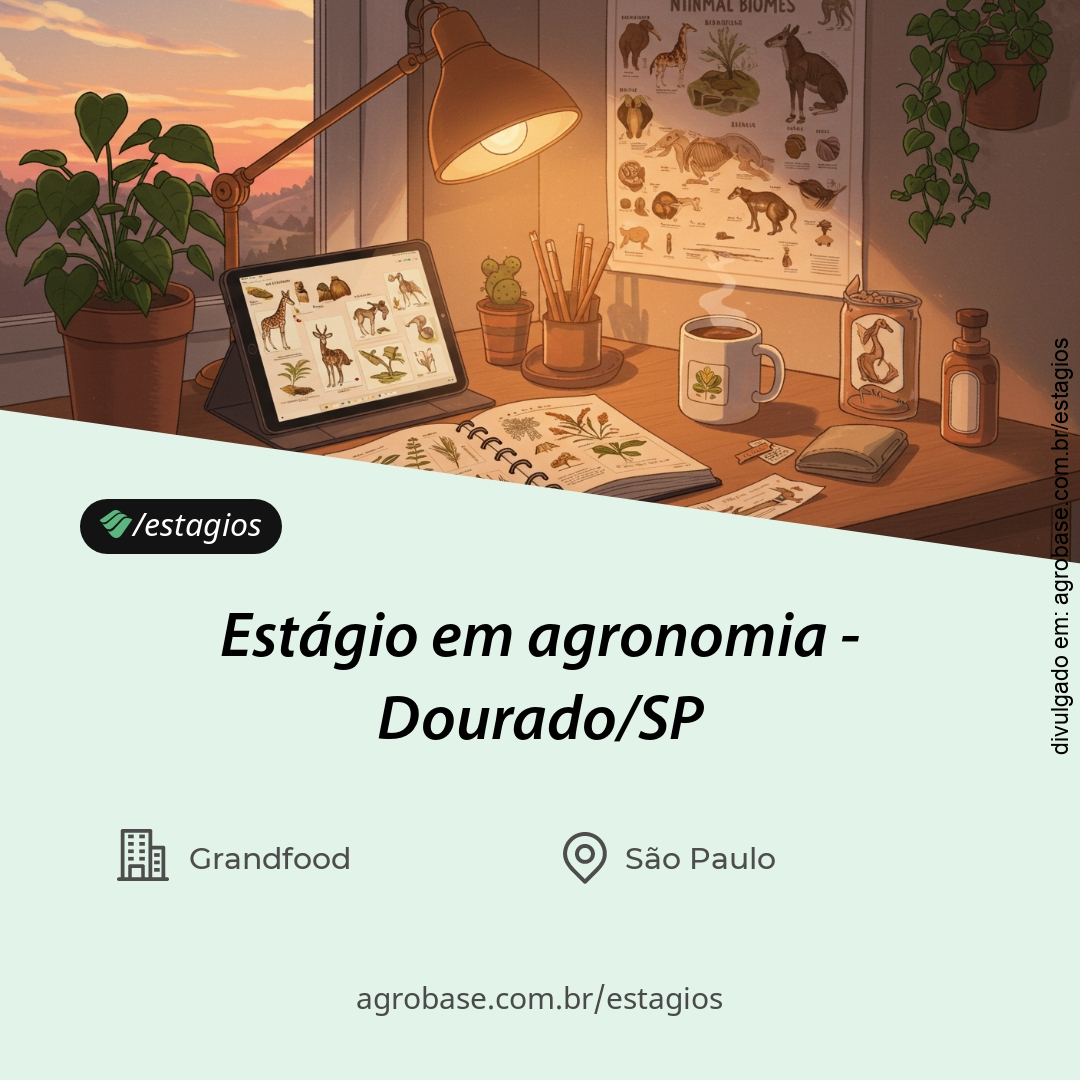 Estágio em agronomia – Dourado/SP