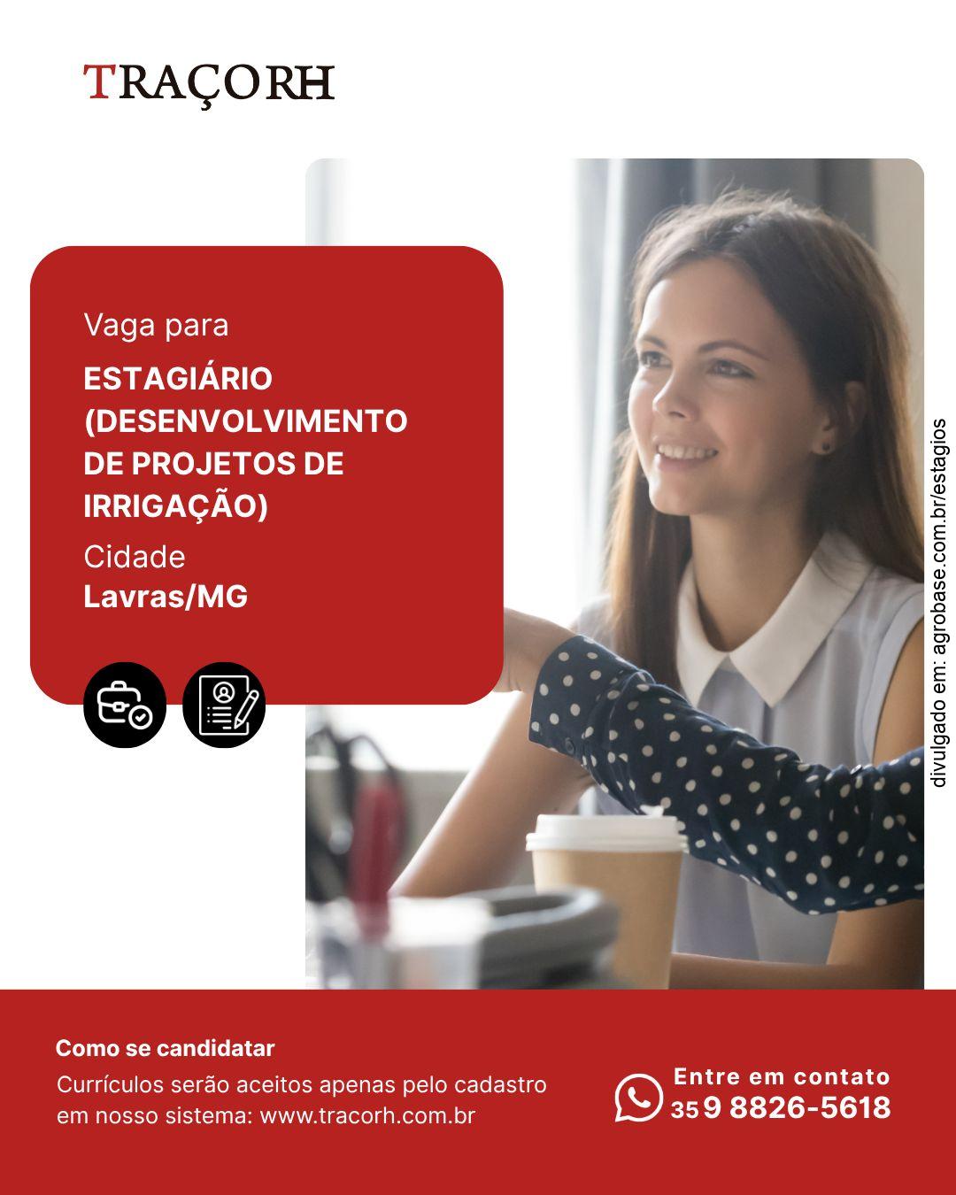 Estágio em desenvolvimento de projetos de irrigação – Lavras/MG