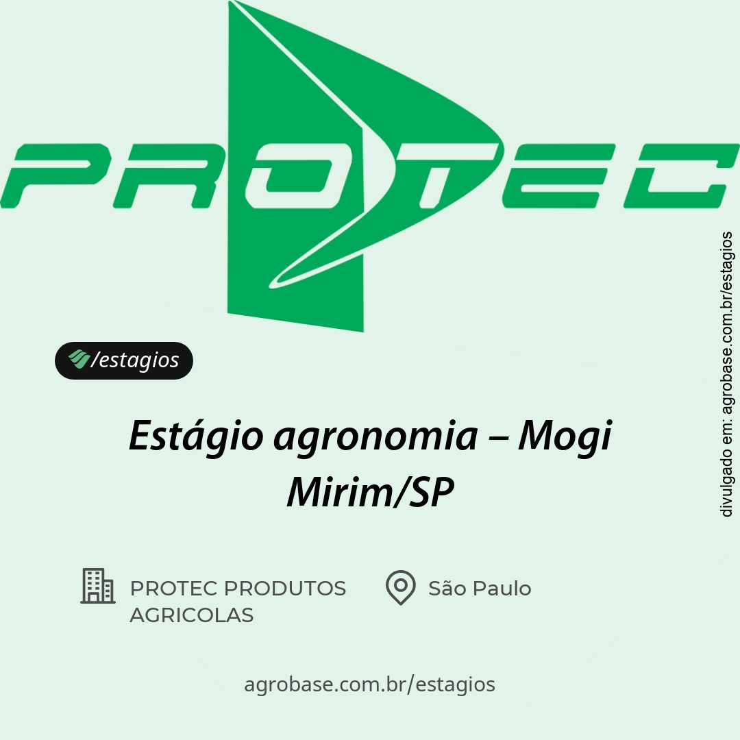 Estágio agronomia – Mogi Mirim/SP