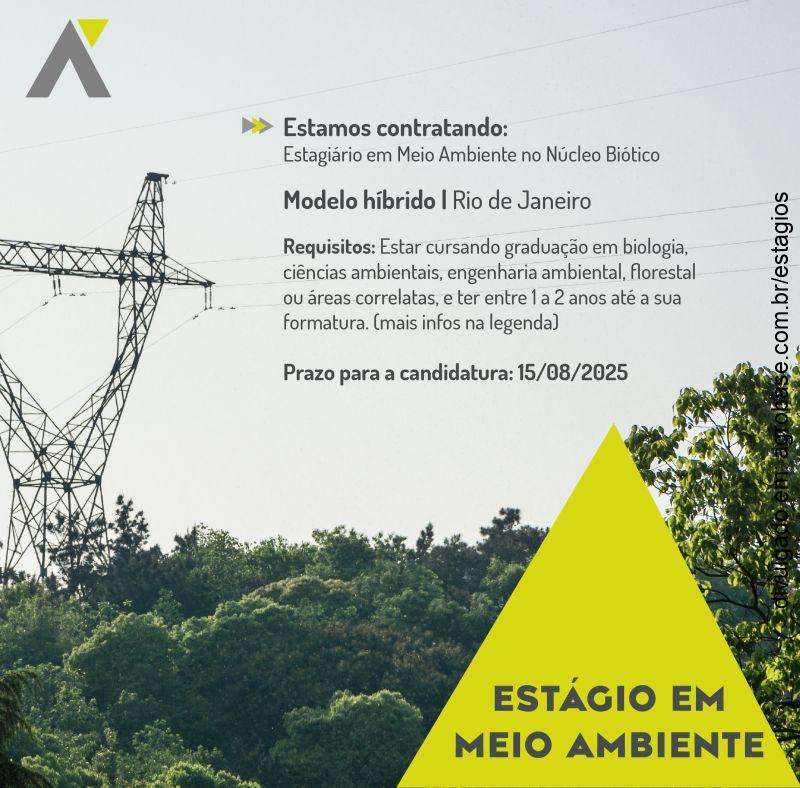 Estágio em meio ambiente – Rio de Janeiro/RJ