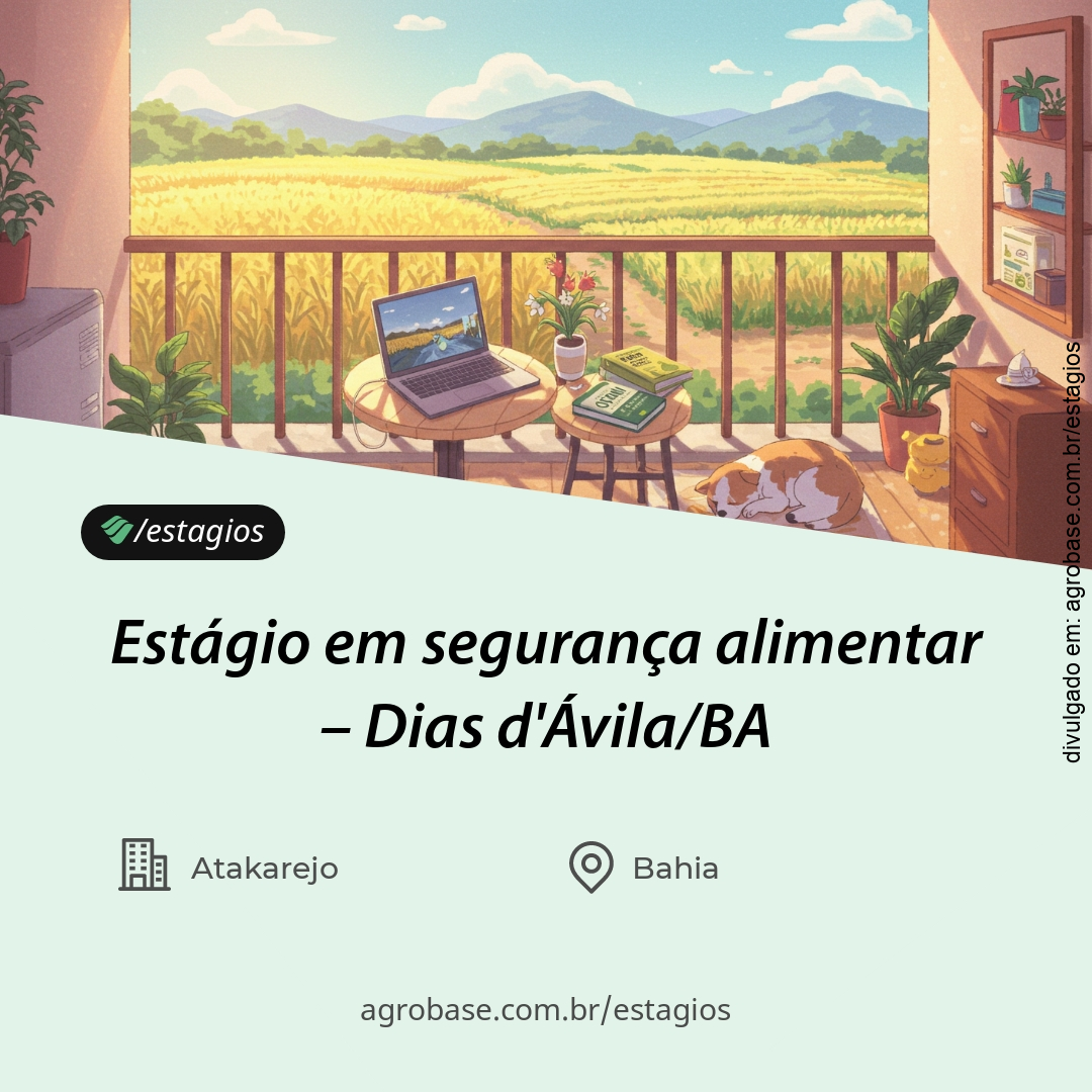Estágio em segurança alimentar – Dias d’Ávila/BA