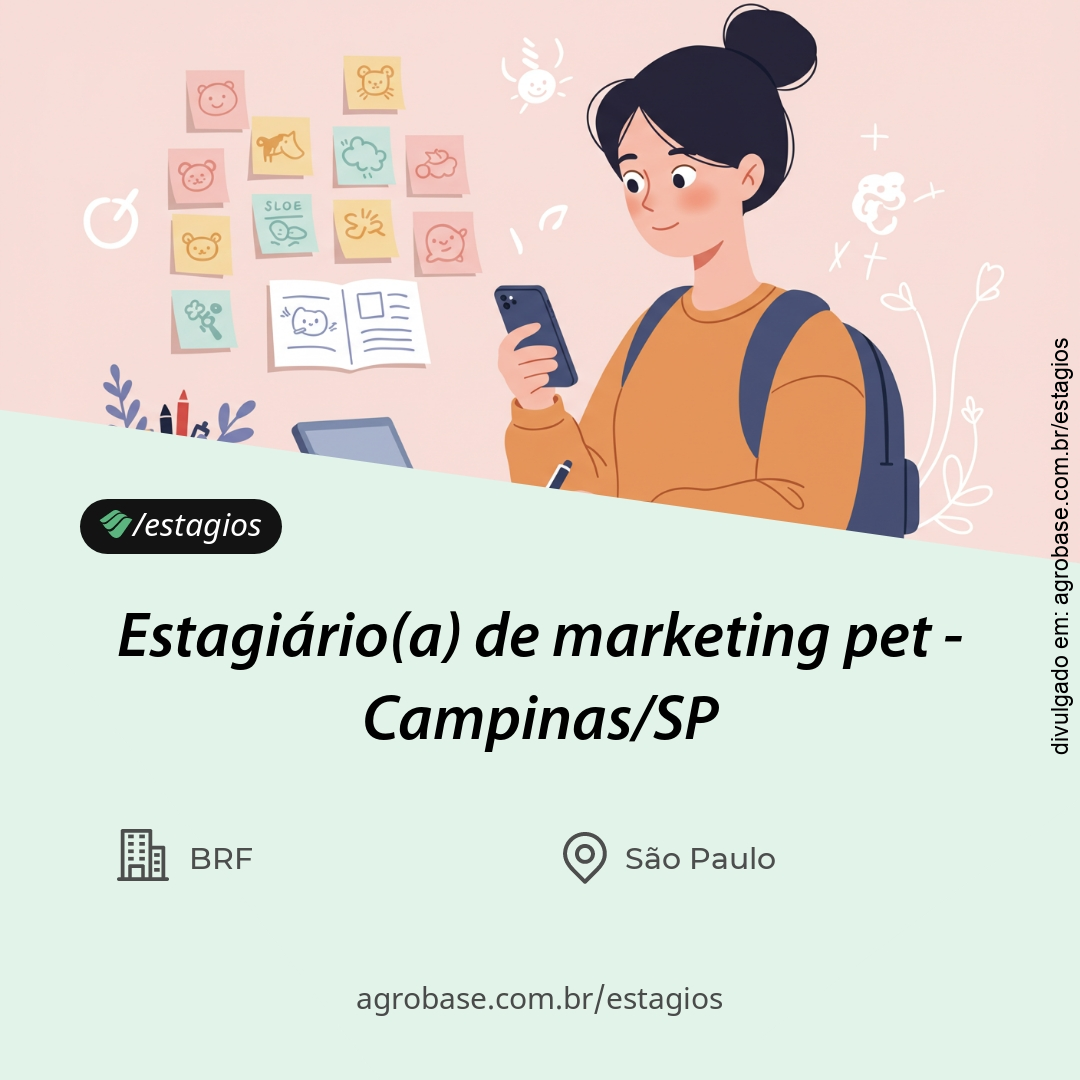 Estagiário(a) de marketing pet – Campinas/SP