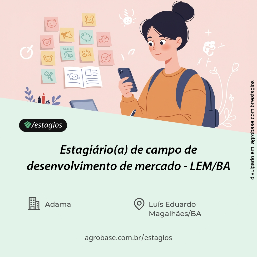 Estagiário(a) de campo de desenvolvimento de mercado – LEM/BA