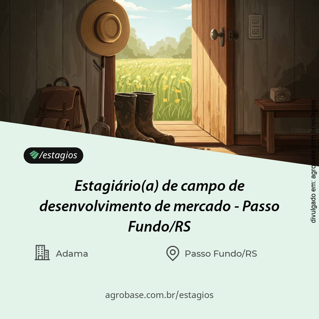 Estagiário(a) de campo de desenvolvimento de mercado – Passo Fundo/RS