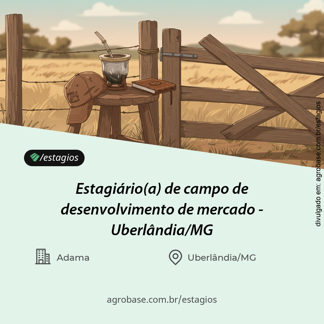 Estagiário(a) de campo de desenvolvimento de mercado – Uberlândia/MG