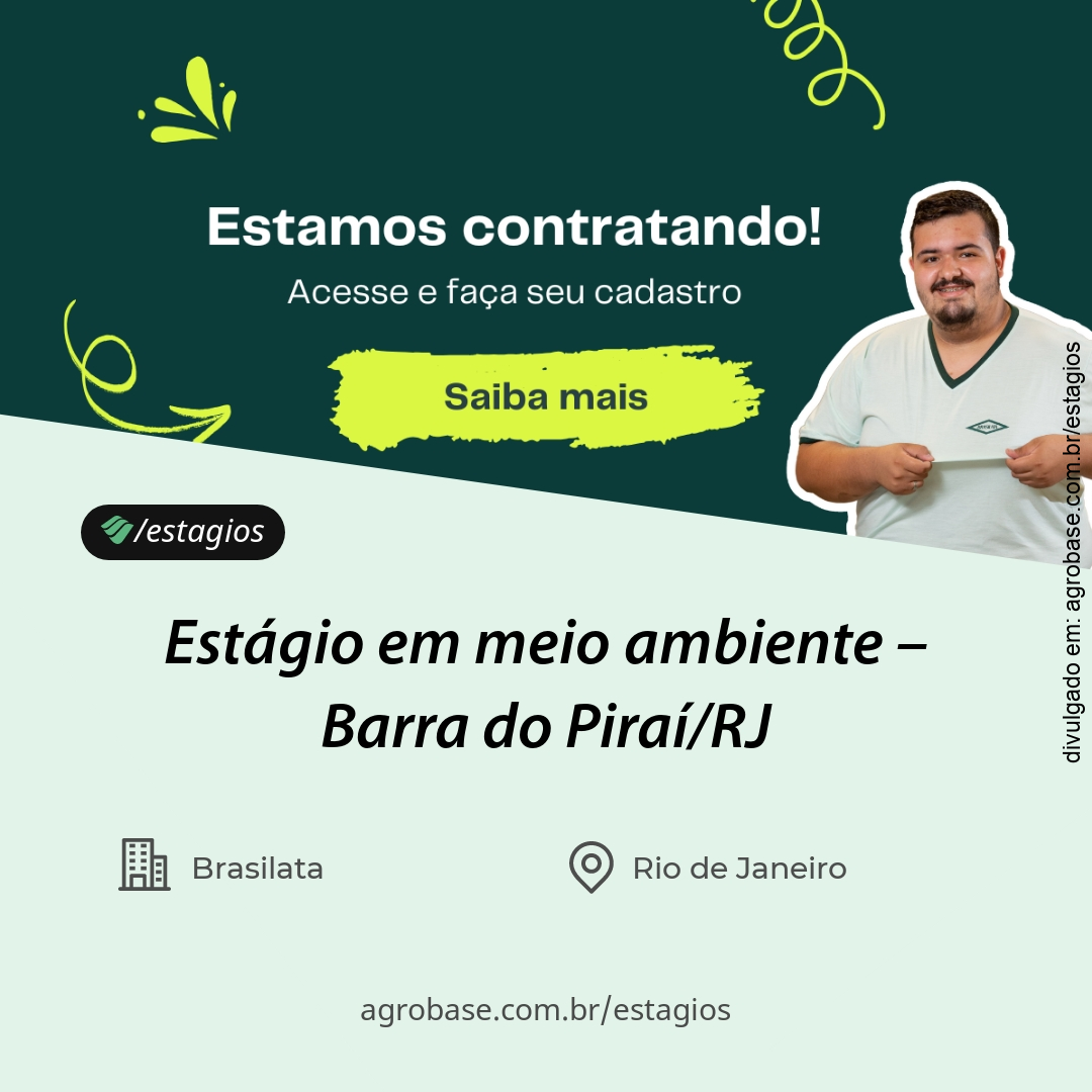 Estágio em meio ambiente – Barra do Piraí/RJ