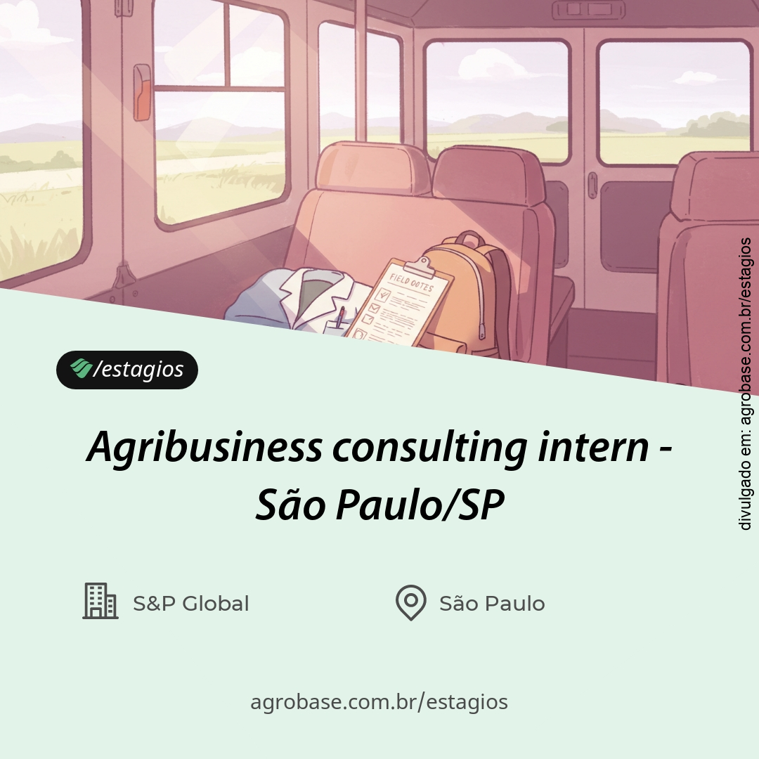 Agribusiness consulting intern – São Paulo/SP