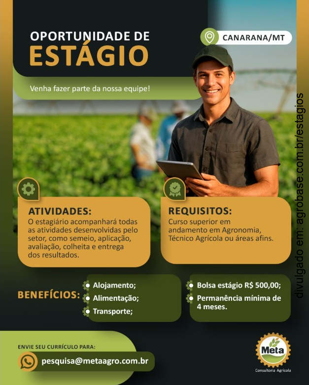 Estágio em agronomia – Canarana/MT