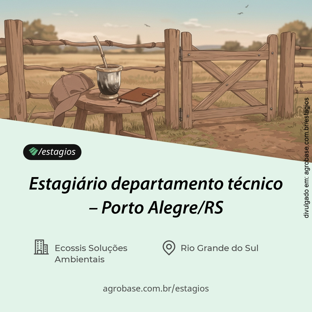 Estagiário departamento técnico – Porto Alegre/RS