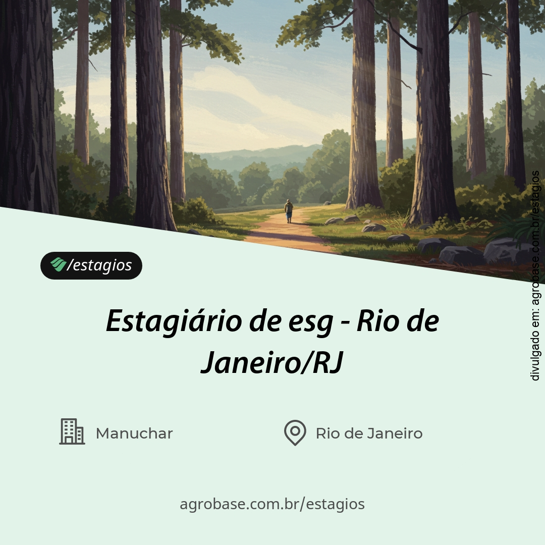 Estagiário de esg – Rio de Janeiro/RJ