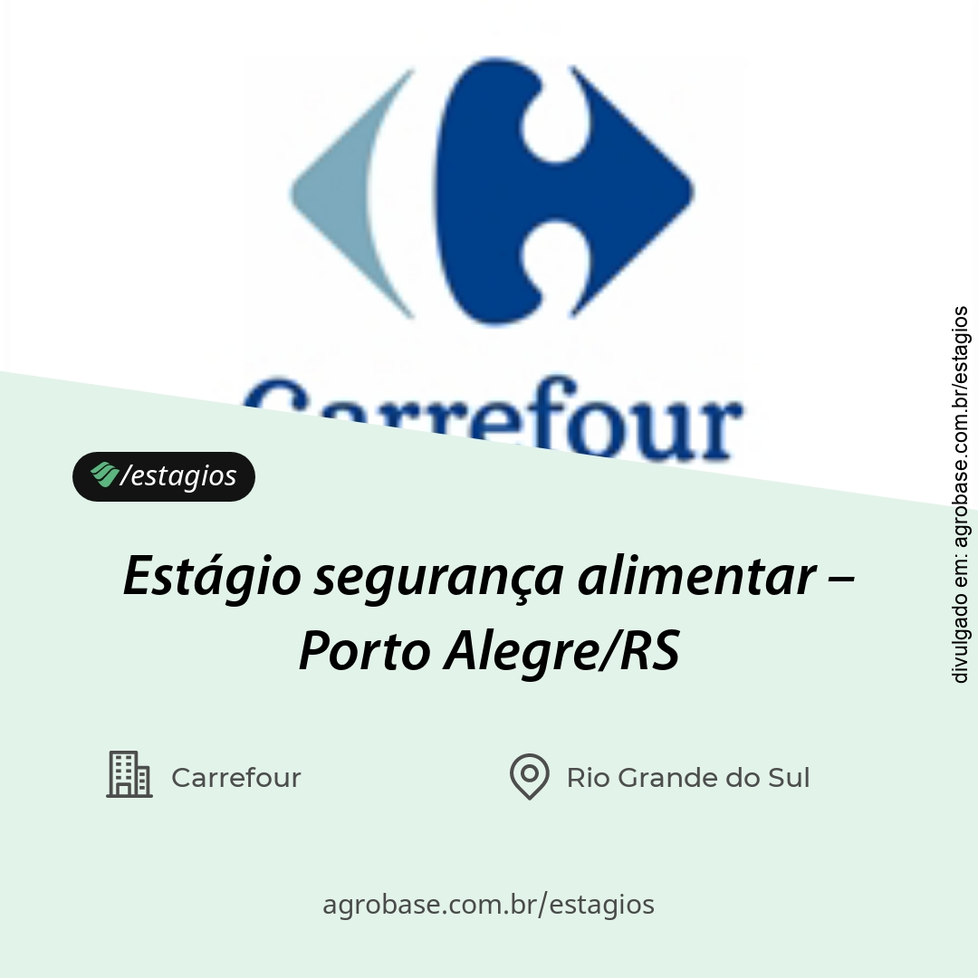 Estágio segurança alimentar – Porto Alegre/RS