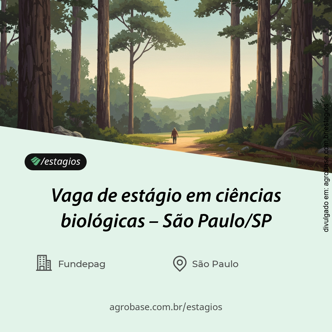 Estágio em ciências biológicas – São Paulo/SP