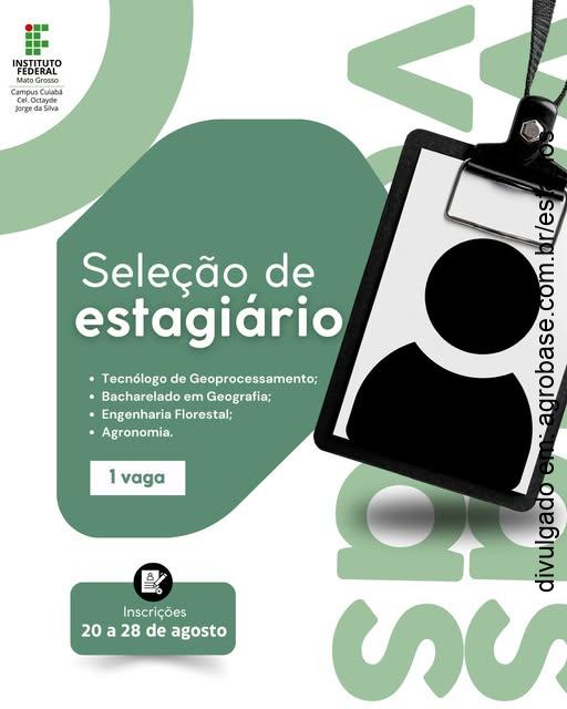 Estágio departamento de infraestrutura – Cuiabá/MT