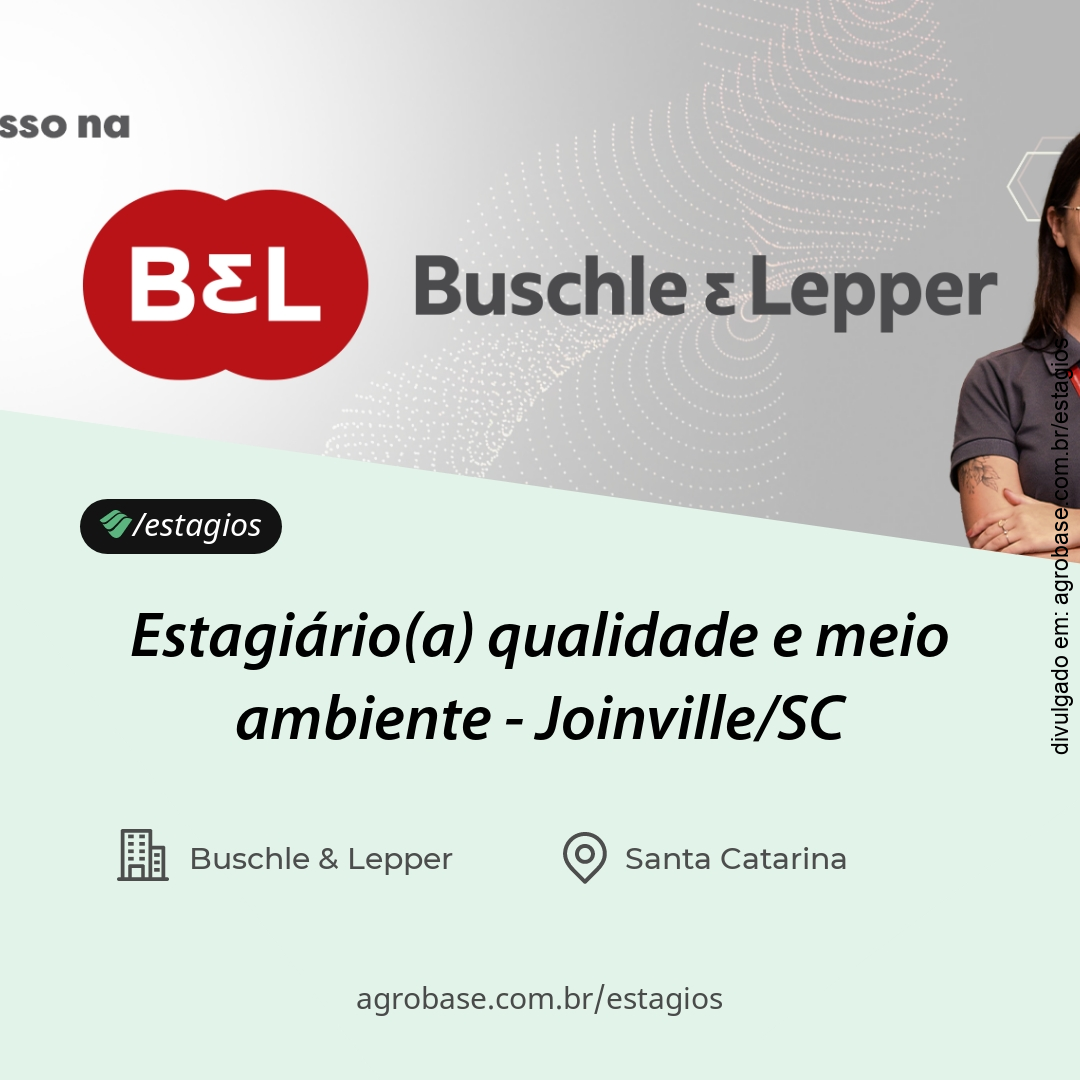 Estagiário(a) qualidade e meio ambiente – Joinville/SC