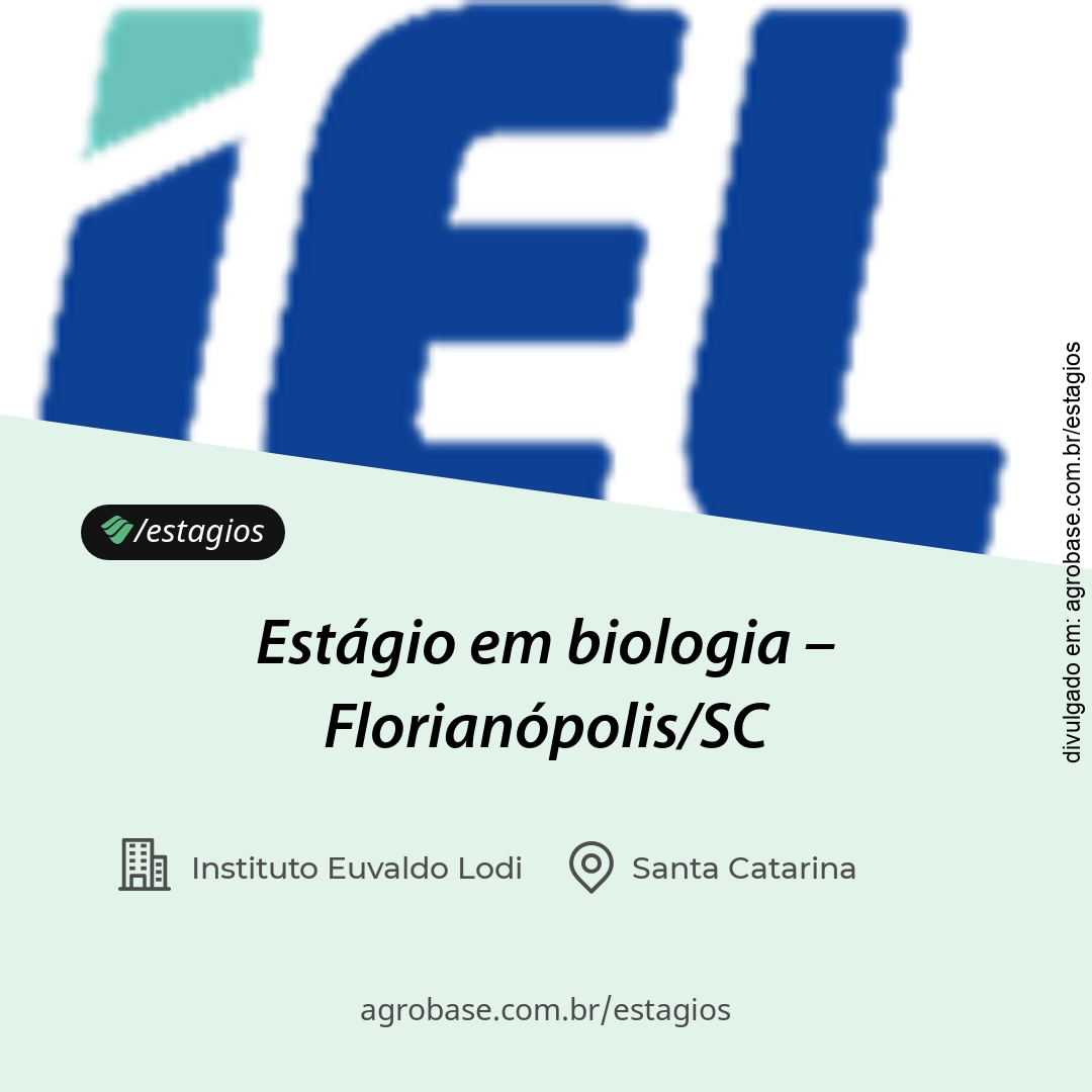 Estágio em biologia – Florianópolis/SC