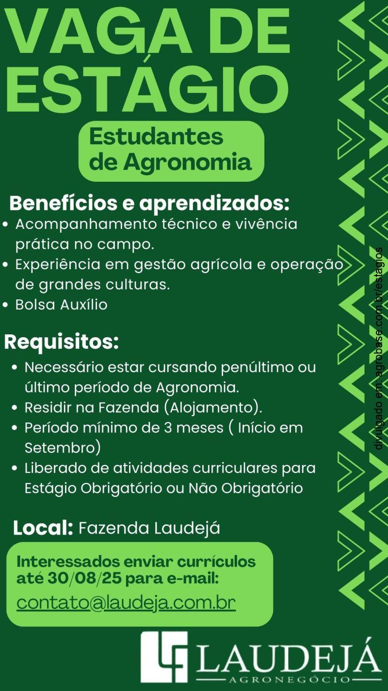 Estágio em agronomia – Bonito/MS