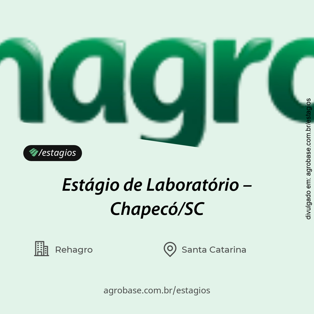 Estágio de laboratório – Chapecó/SC