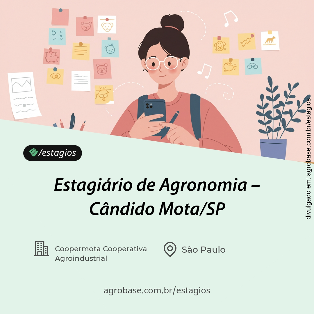 Estagiário de agronomia – Cândido Mota/SP