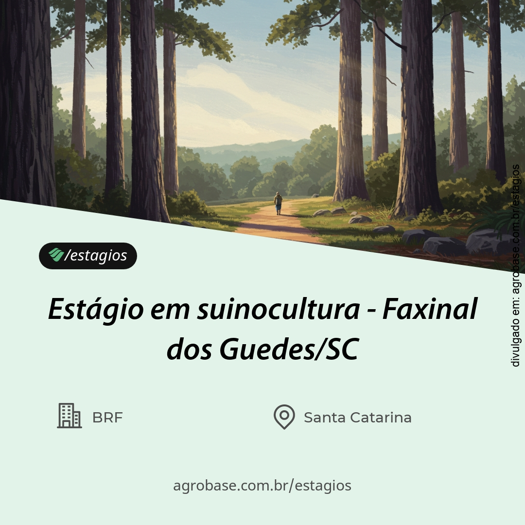 Estágio em suinocultura – Faxinal dos Guedes/SC