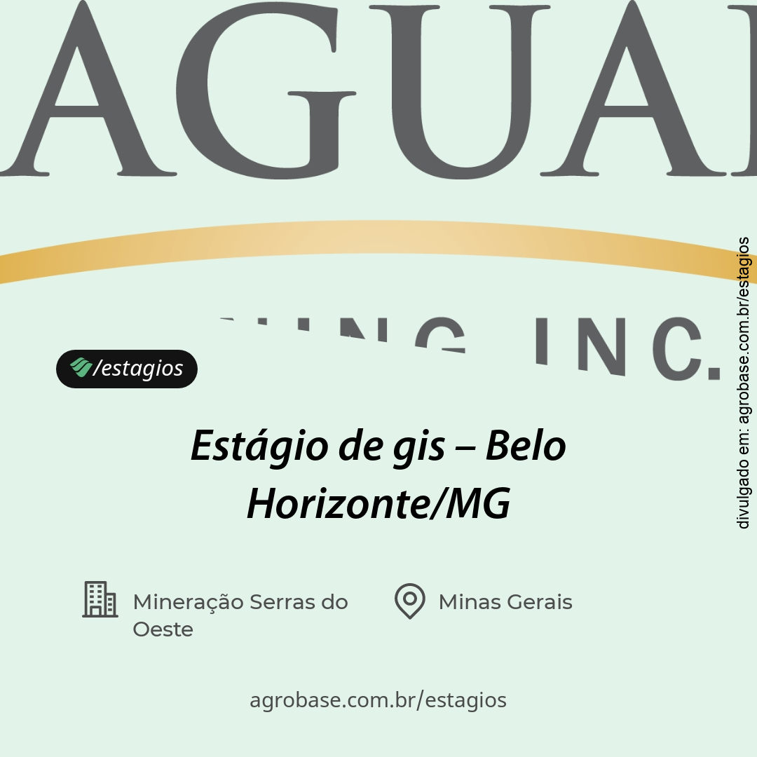 Estágio de gis – Belo Horizonte/MG