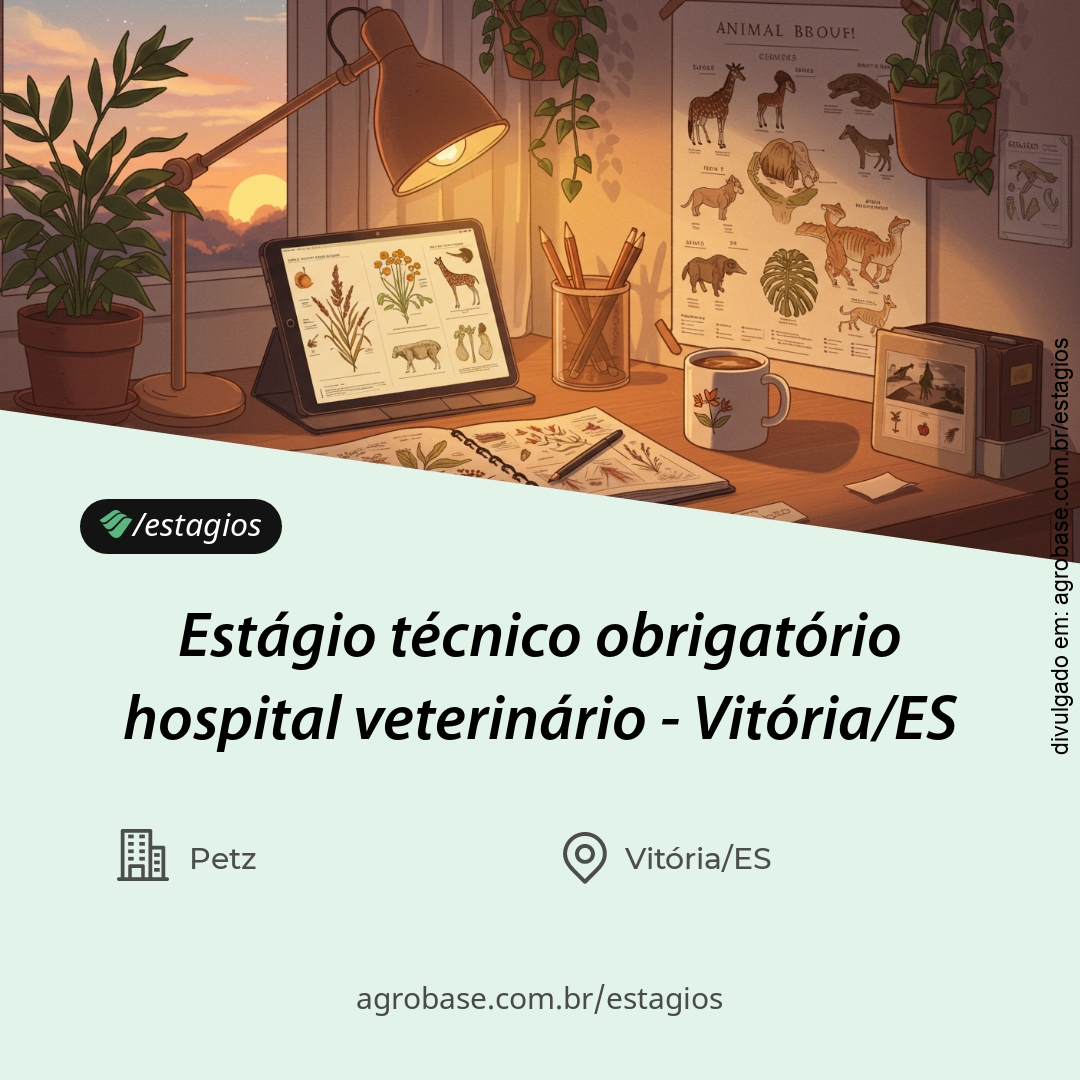Estágio técnico obrigatório hospital veterinário – Vitória/ES