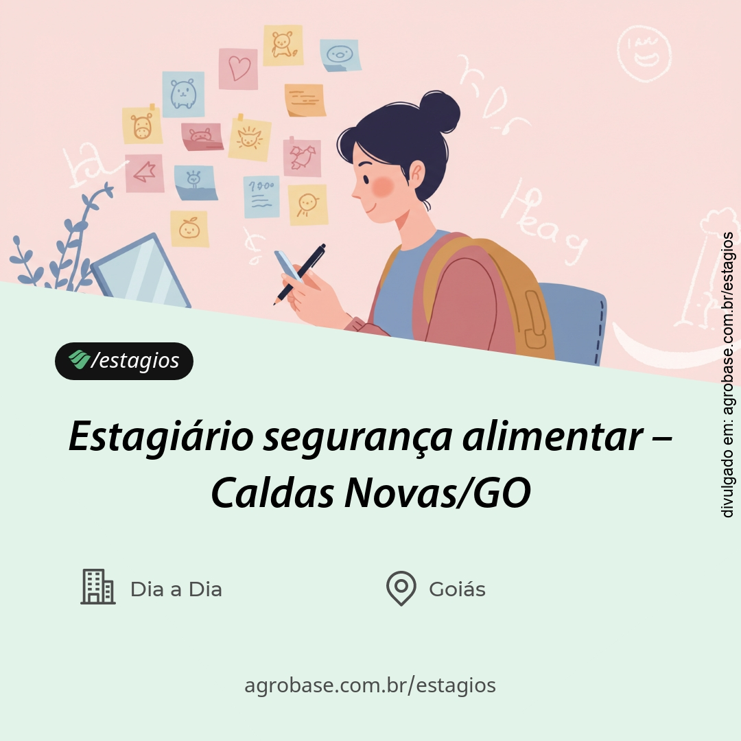 Estagiário segurança alimentar – Caldas Novas/GO