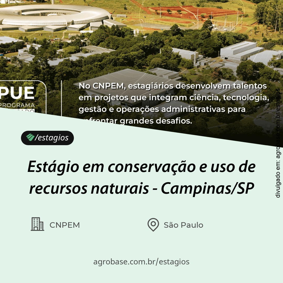 Estágio em conservação e uso de recursos naturais – Campinas/SP