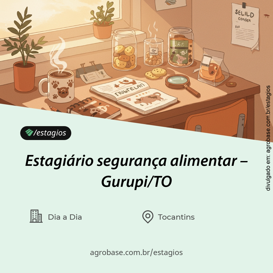 Estagiário segurança alimentar – Gurupi/TO
