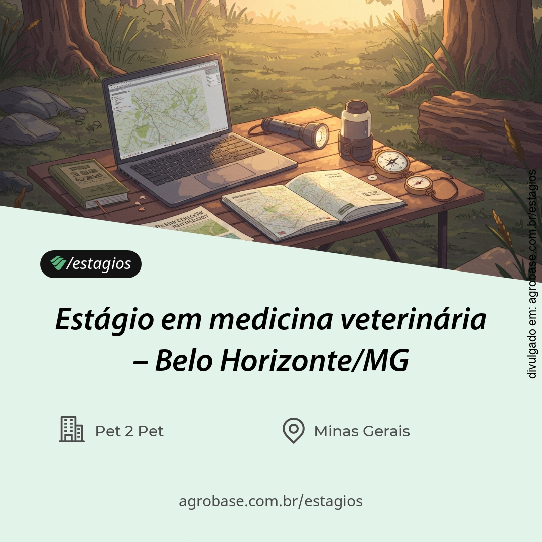 Estágio em medicina veterinária – Belo Horizonte/MG
