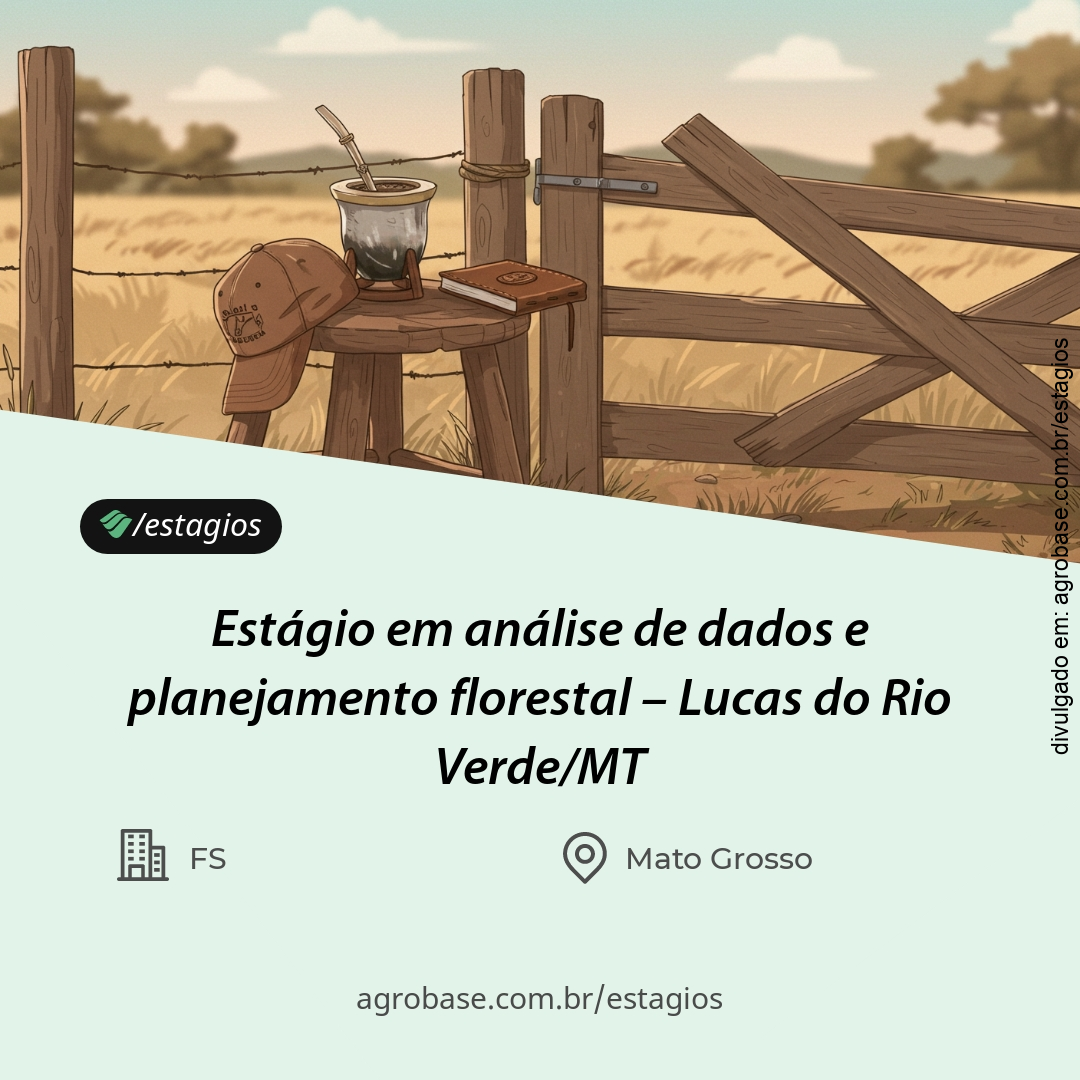 Estágio em análise de dados e planejamento florestal – Lucas do Rio Verde/MT