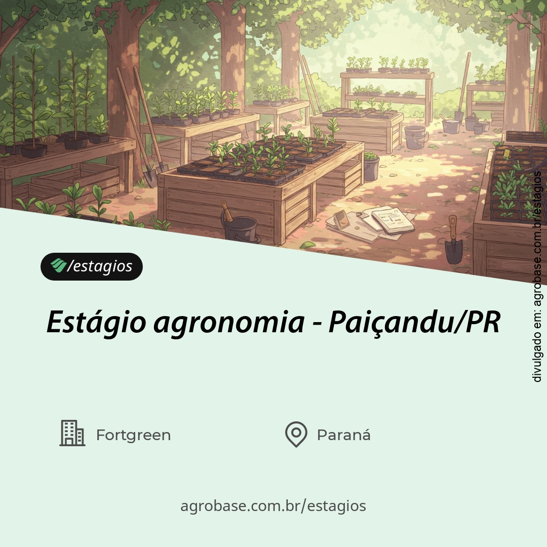Estágio agronomia – Paiçandu/PR