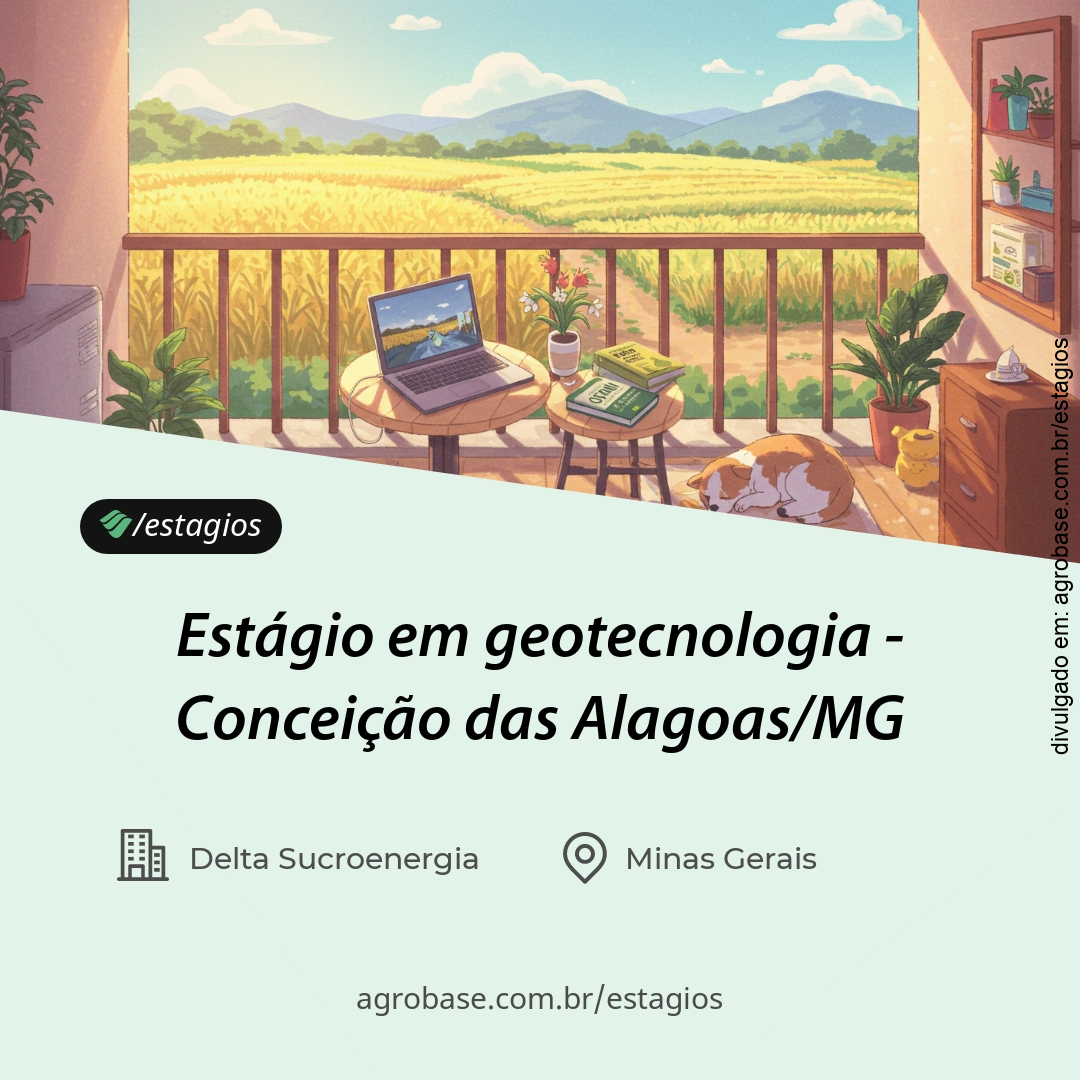 Estágio em geotecnologia – Conceição das Alagoas/MG