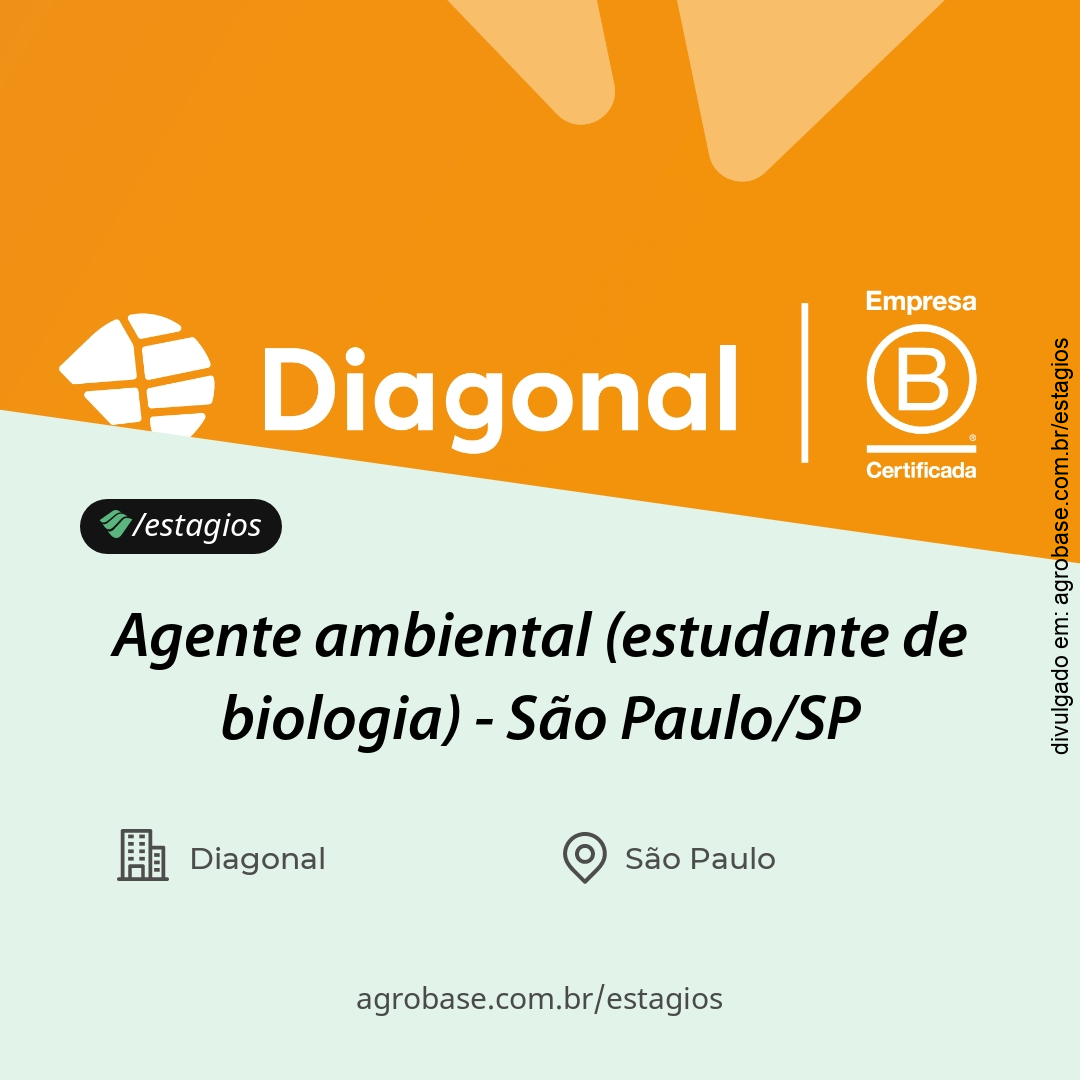 Agente ambiental (estudante de biologia) – São Paulo/SP