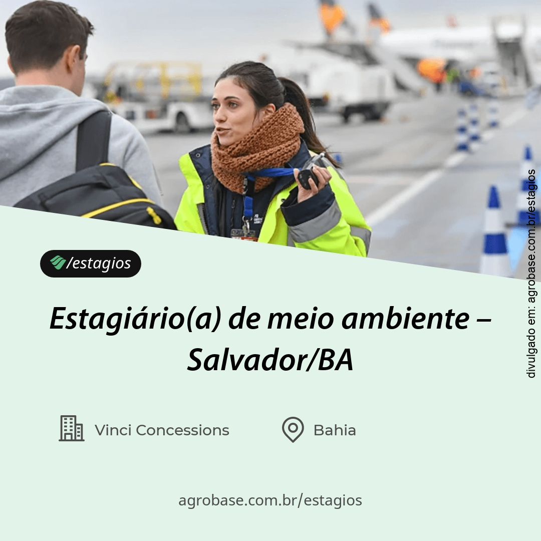 Estagiário(a) de meio ambiente – Salvador/BA