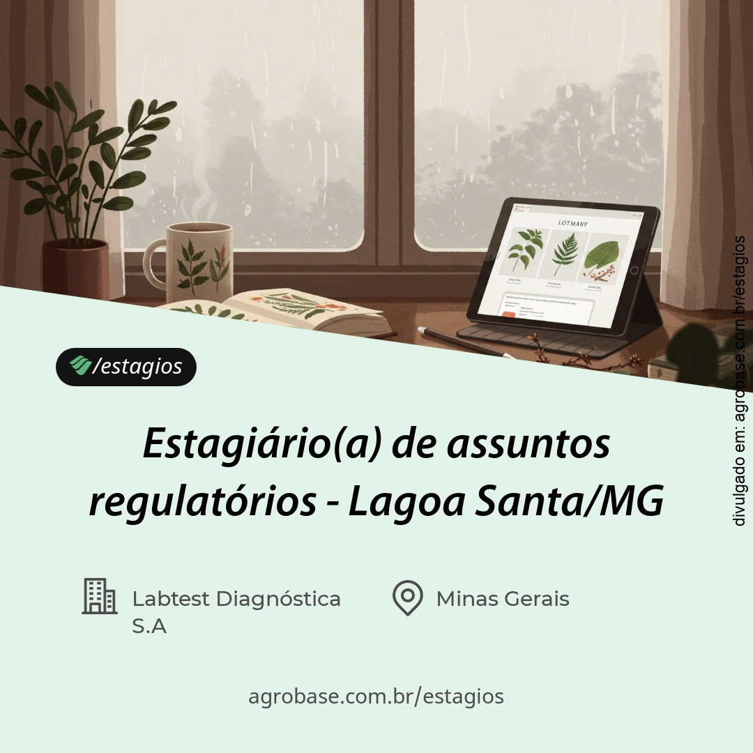 Estagiário(a) de assuntos regulatórios – Lagoa Santa/MG