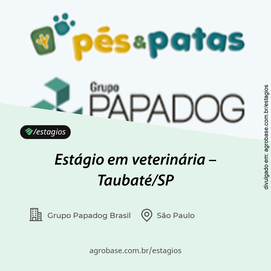 Estágio em veterinária – Taubaté/SP
