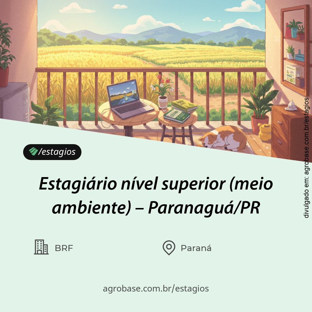 Estagiário nível superior (meio ambiente) – Paranaguá/PR