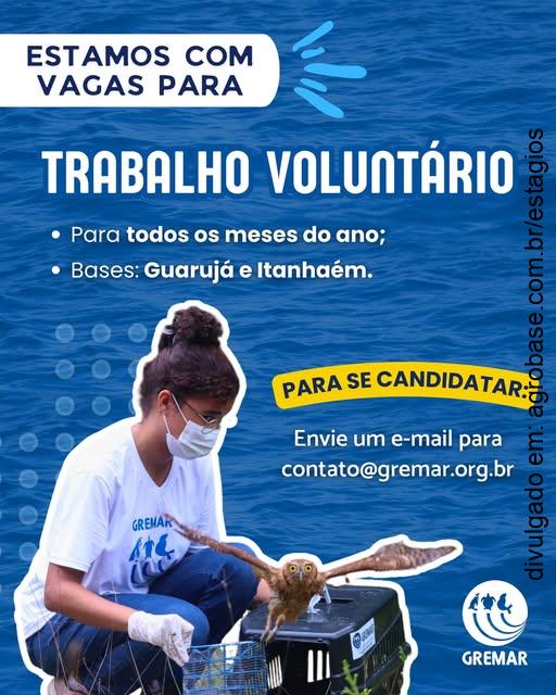 Trabalho voluntário: resgate e reabilitação de animais selvagens – Guarujá e Itanhaém/SP